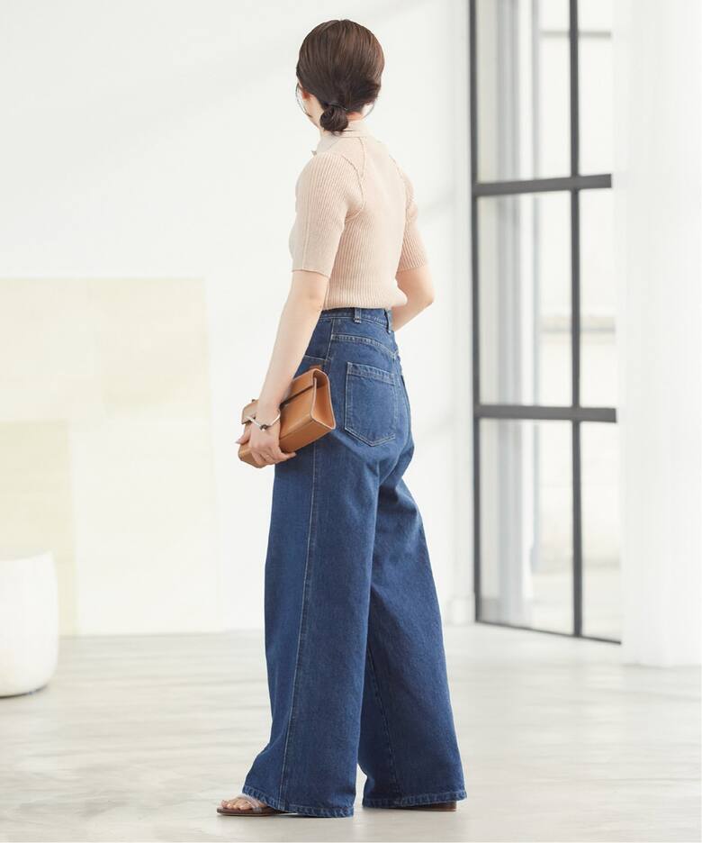 追加》SHEER RIB POLO ニット（ニット／セーター）｜Plage（プラージュ 