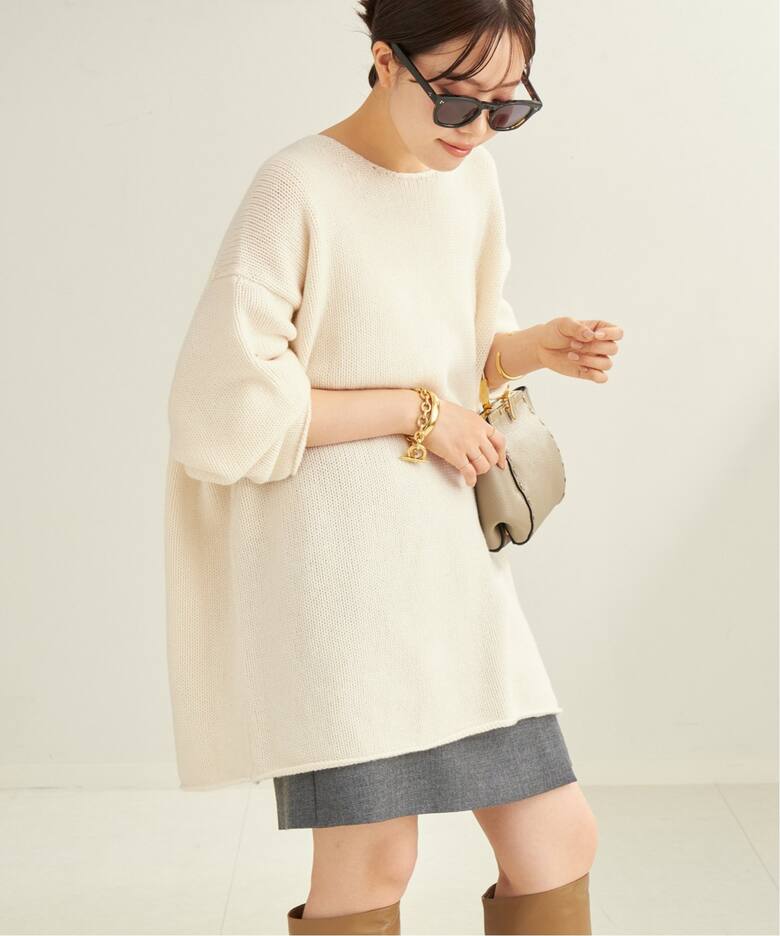 WOOL CASHMERE SOFT TUNIC ニット（ニット／セーター）｜Plage 