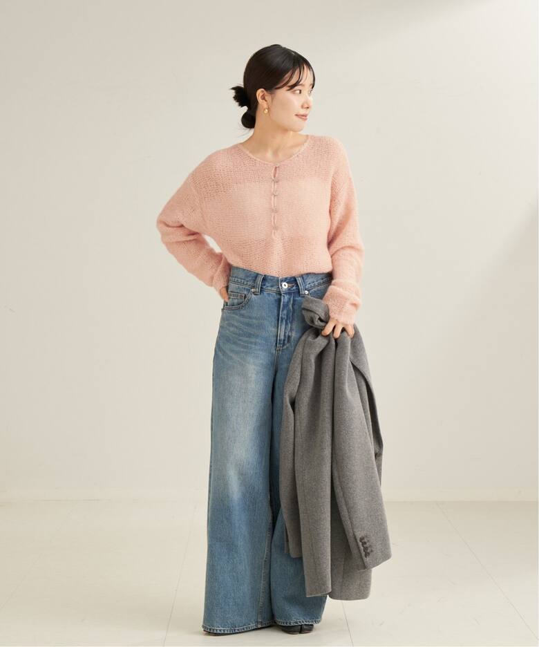 HENLEY ALPACA mix プルオーバー（ニット／セーター）｜Plage  