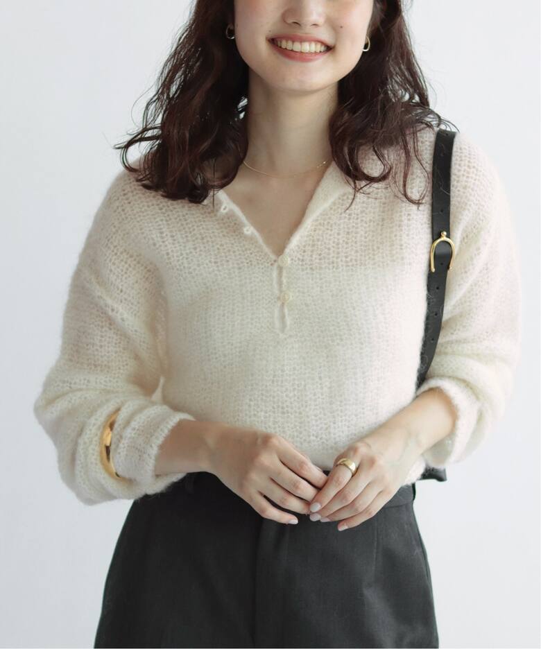 HENLEY ALPACA mix プルオーバー（ニット／セーター）｜Plage  