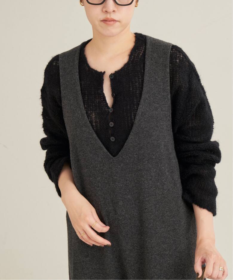 HENLEY ALPACA mix プルオーバー（ニット／セーター）｜Plage  