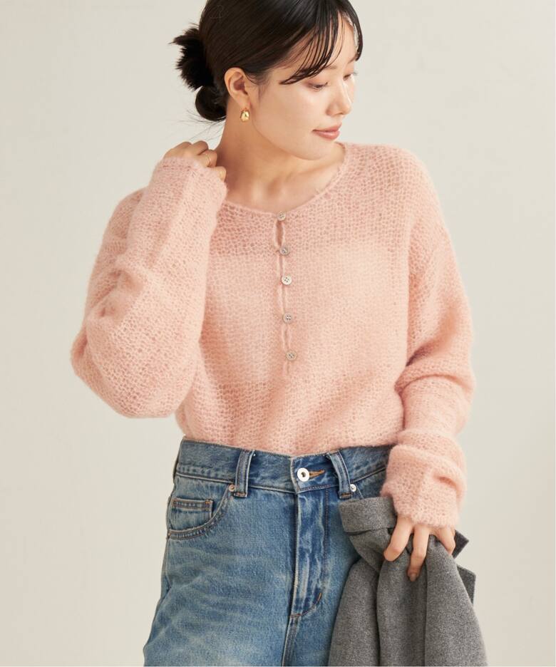 HENLEY ALPACA mix プルオーバー（ニット／セーター）｜Plage  