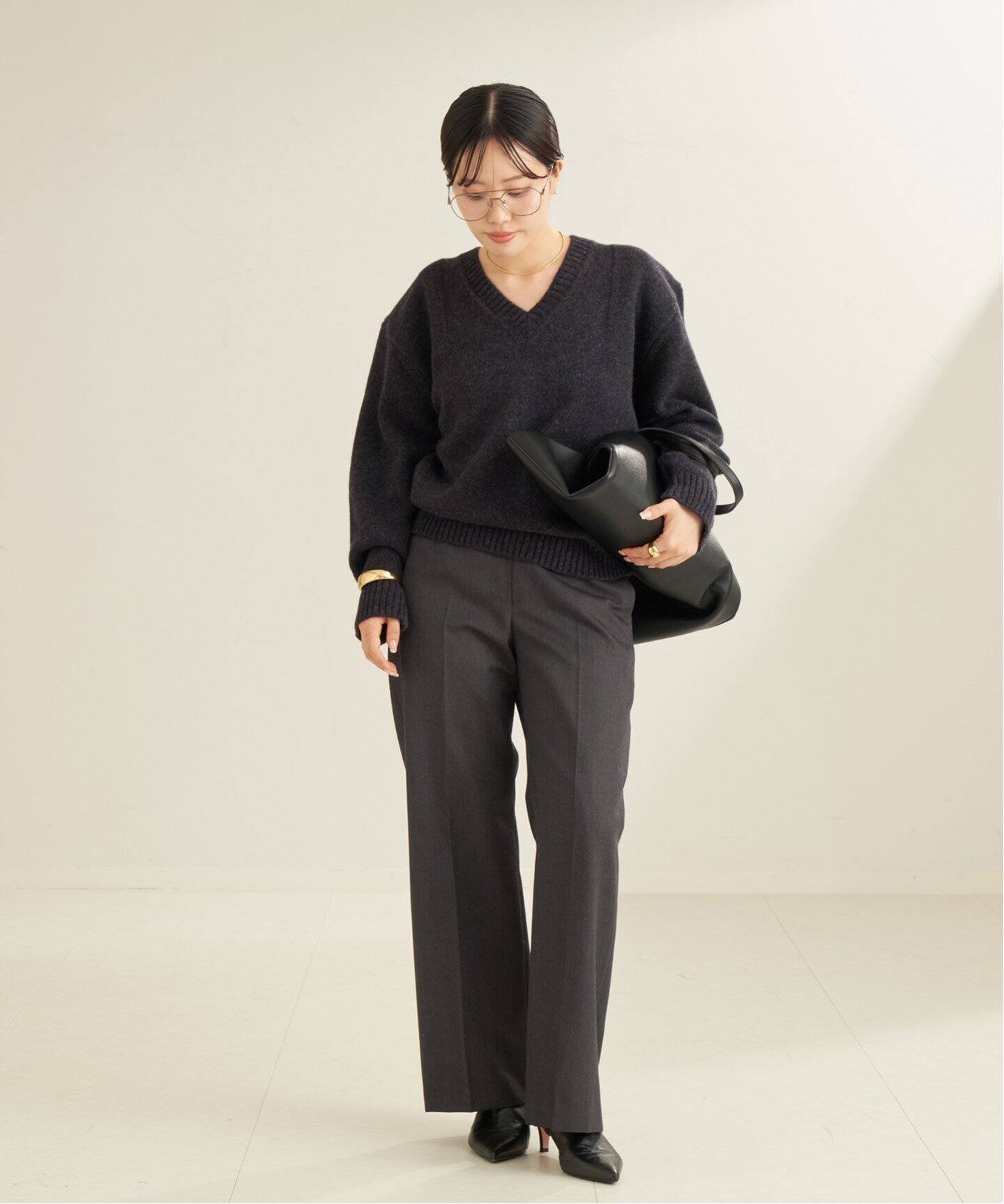 SQUARE SHOULDER ニット（ニット／セーター）｜Plage 
