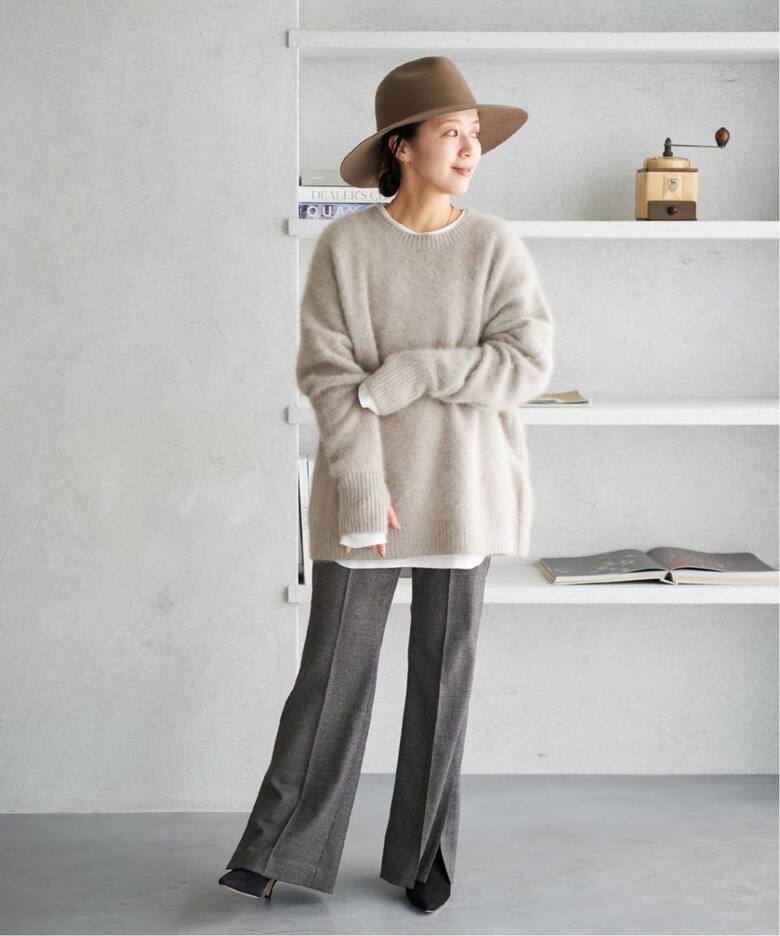 WEB限定追加》Fur Nuance プルオーバー（ニット／セーター）｜Plage  