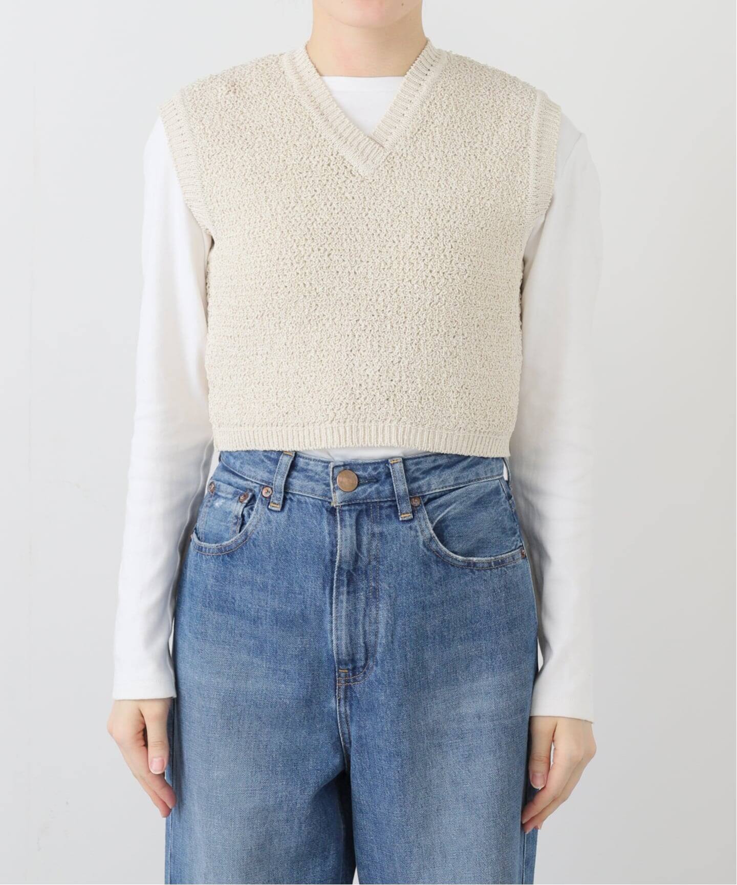PAN / パン SILK PEARL KNIT ベスト（ベスト）｜Plage（プラージュ）の
