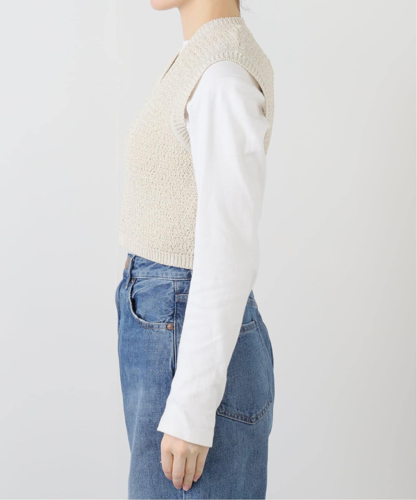 PAN / パン SILK PEARL KNIT ベスト（ベスト）｜Plage（プラージュ）の