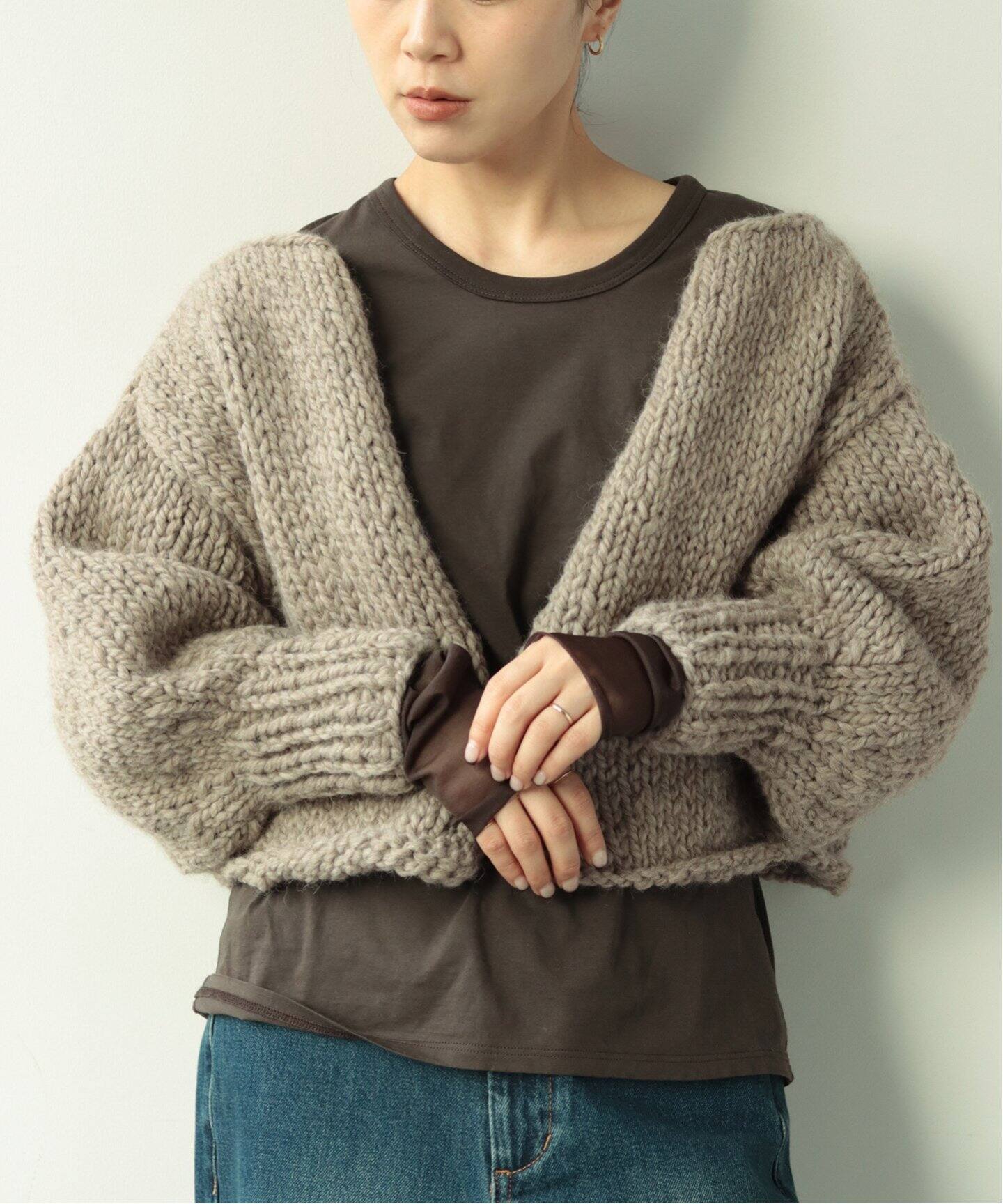 SEEALL/シーオール HAND BOLERO カーディガン（カーディガン）｜Plage  