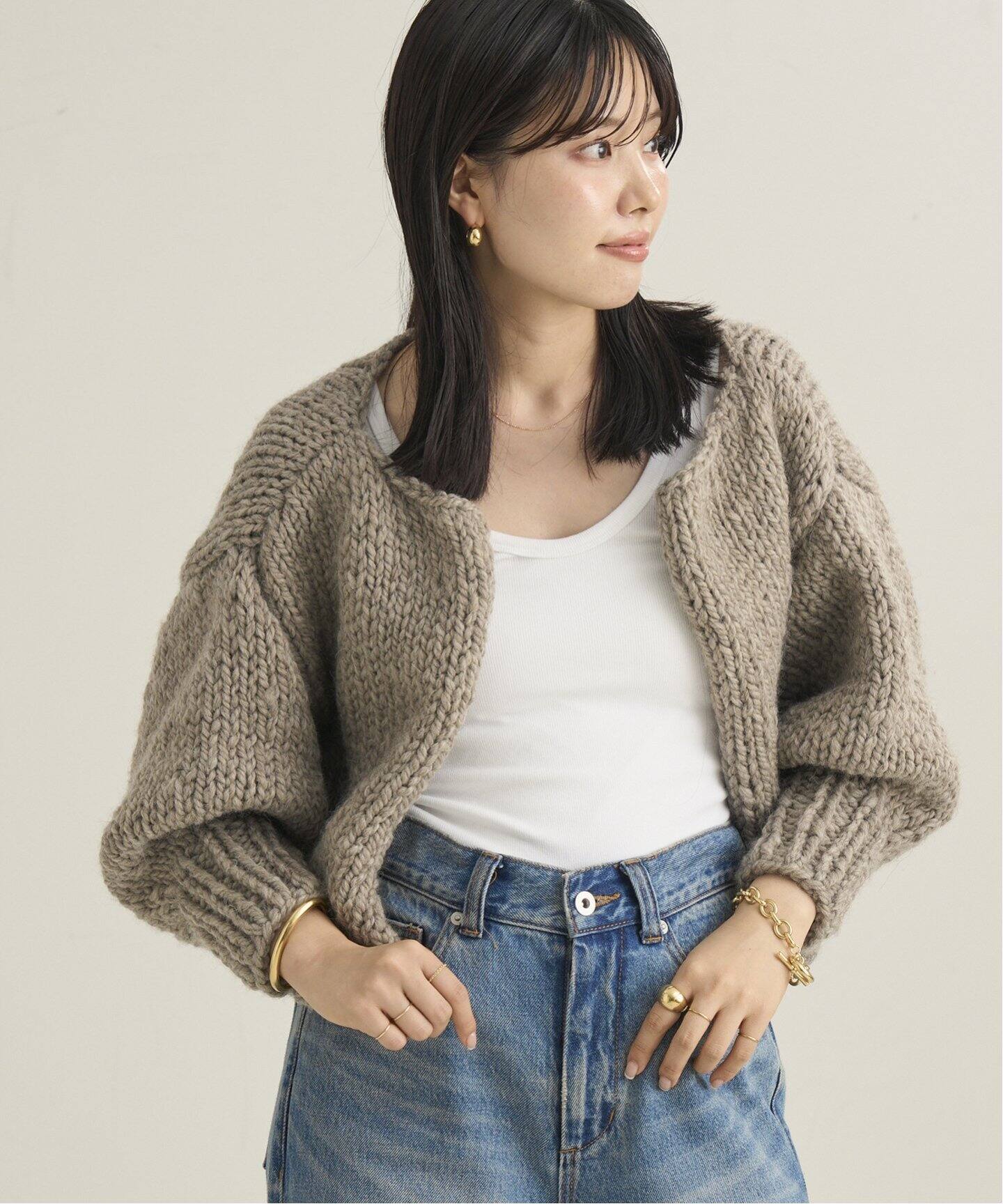 SEEALL/シーオール HAND BOLERO カーディガン（カーディガン）｜Plage  