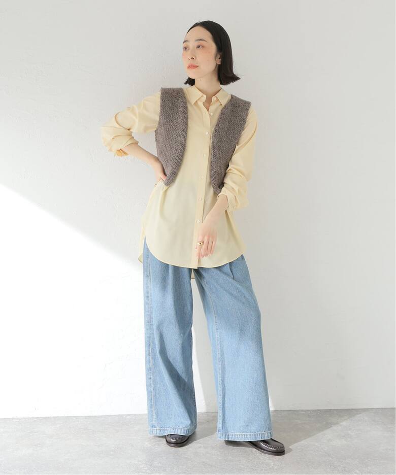 SEEALLしーおーる別注 LACE SCALE GILET ベすと　38 SEEALLしーおーる別注 LACE SCALE GILET ベすと 38