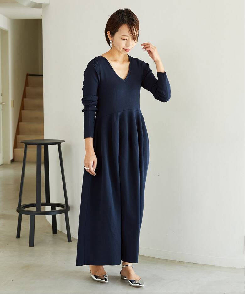 フォルムニットフレアワンピース（ワンピース）｜VERMEIL par  