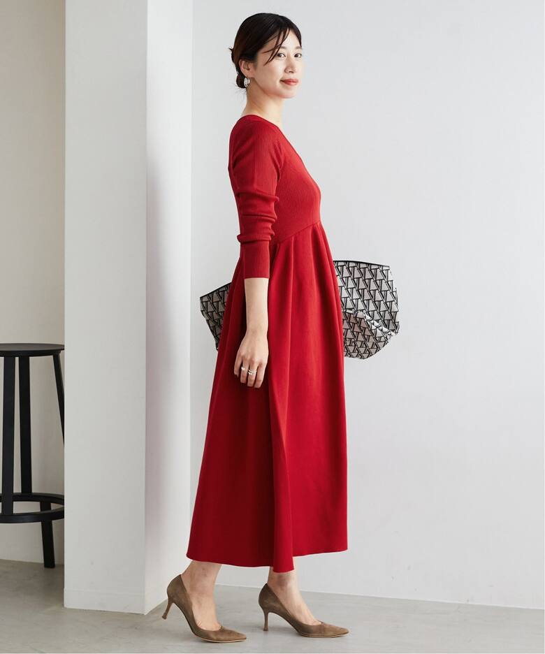 フォルムニットフレアワンピース（ワンピース）｜VERMEIL par iena  