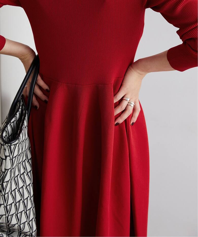 フォルムニットフレアワンピース（ワンピース）｜VERMEIL par iena  