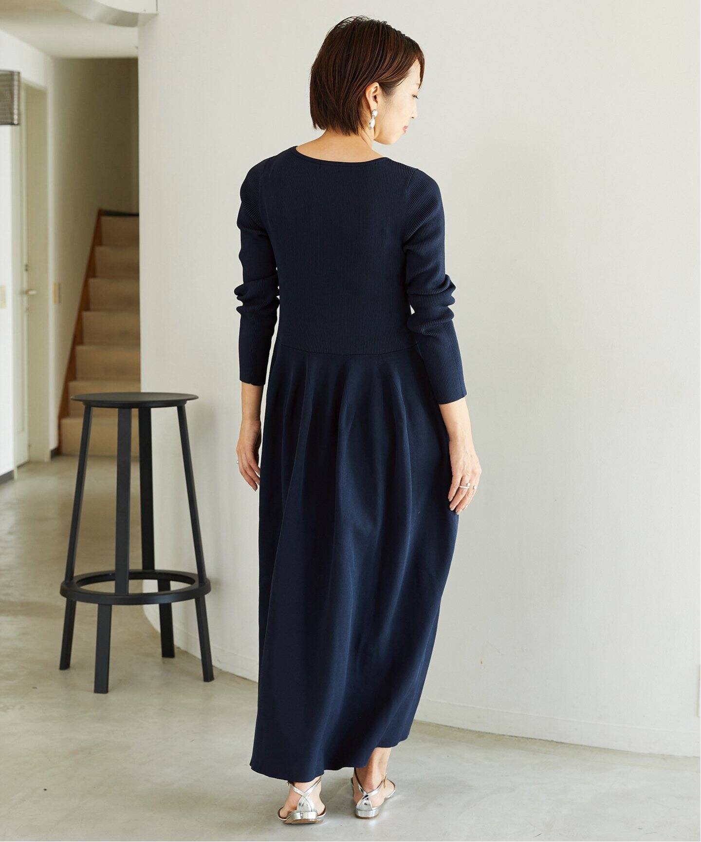 追加》フォルムニットフレアワンピース（ワンピース）｜VERMEIL par  