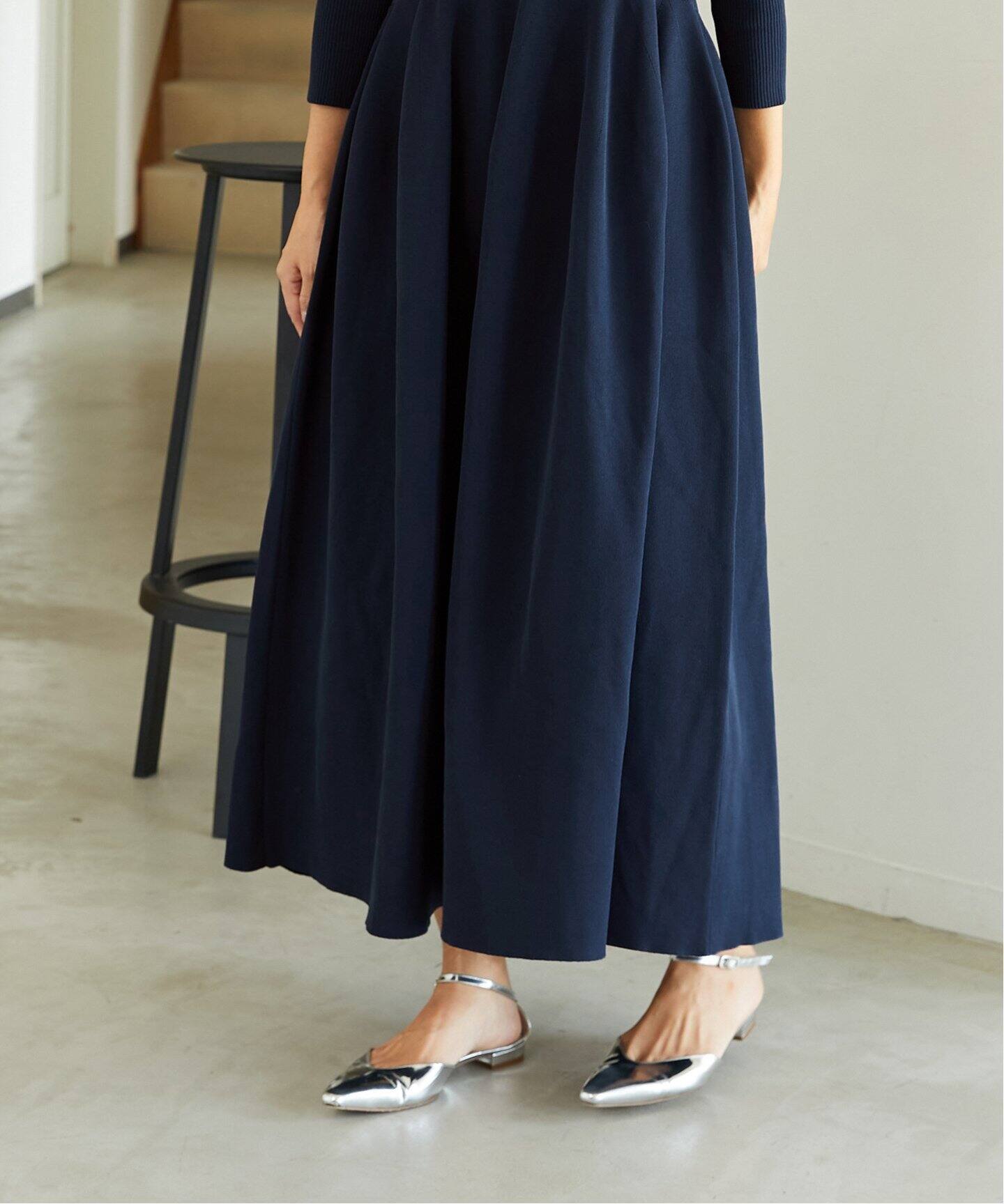 追加》フォルムニットフレアワンピース（ワンピース）｜VERMEIL par  