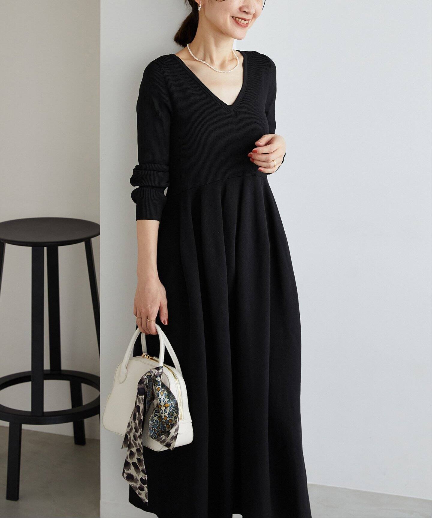 追加》フォルムニットフレアワンピース（ワンピース）｜VERMEIL par  