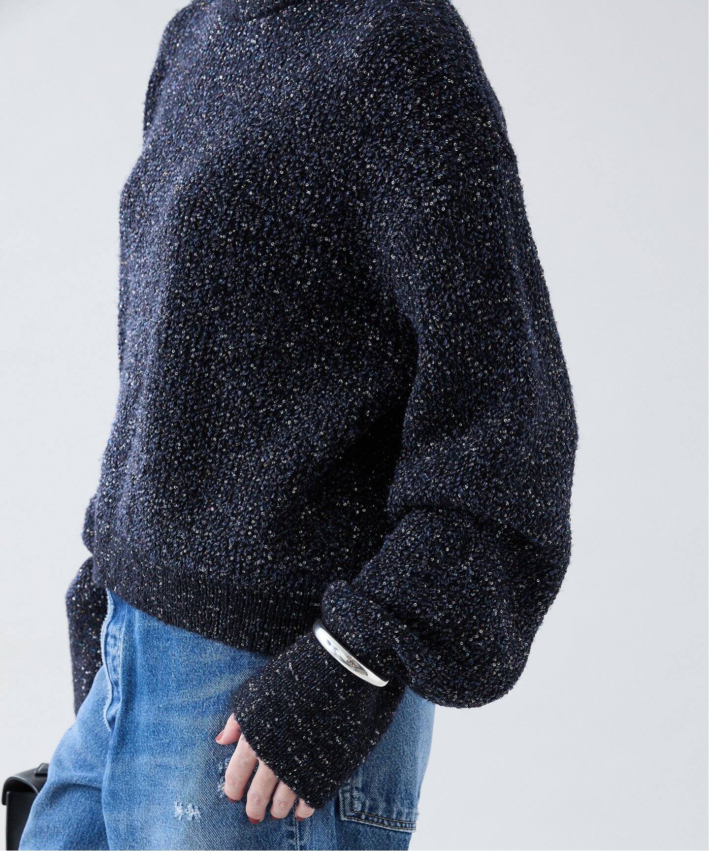 Bouleスパンコールニットプルオーバー（ニット／セーター）｜VERMEIL  