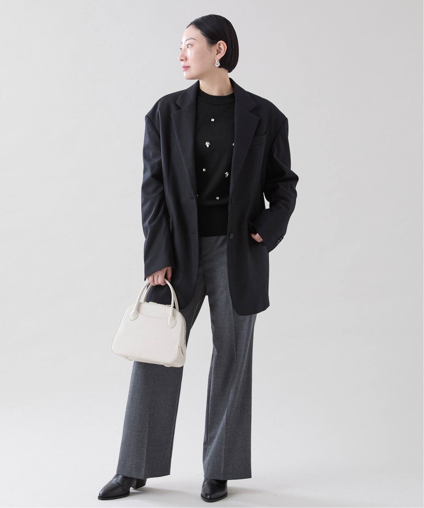 未使用VERMEIL par ienaコットンカシミヤビジュープルオーバー コットンカシミヤビジュープルオーバー（ニット／セーター）｜VERMEIL