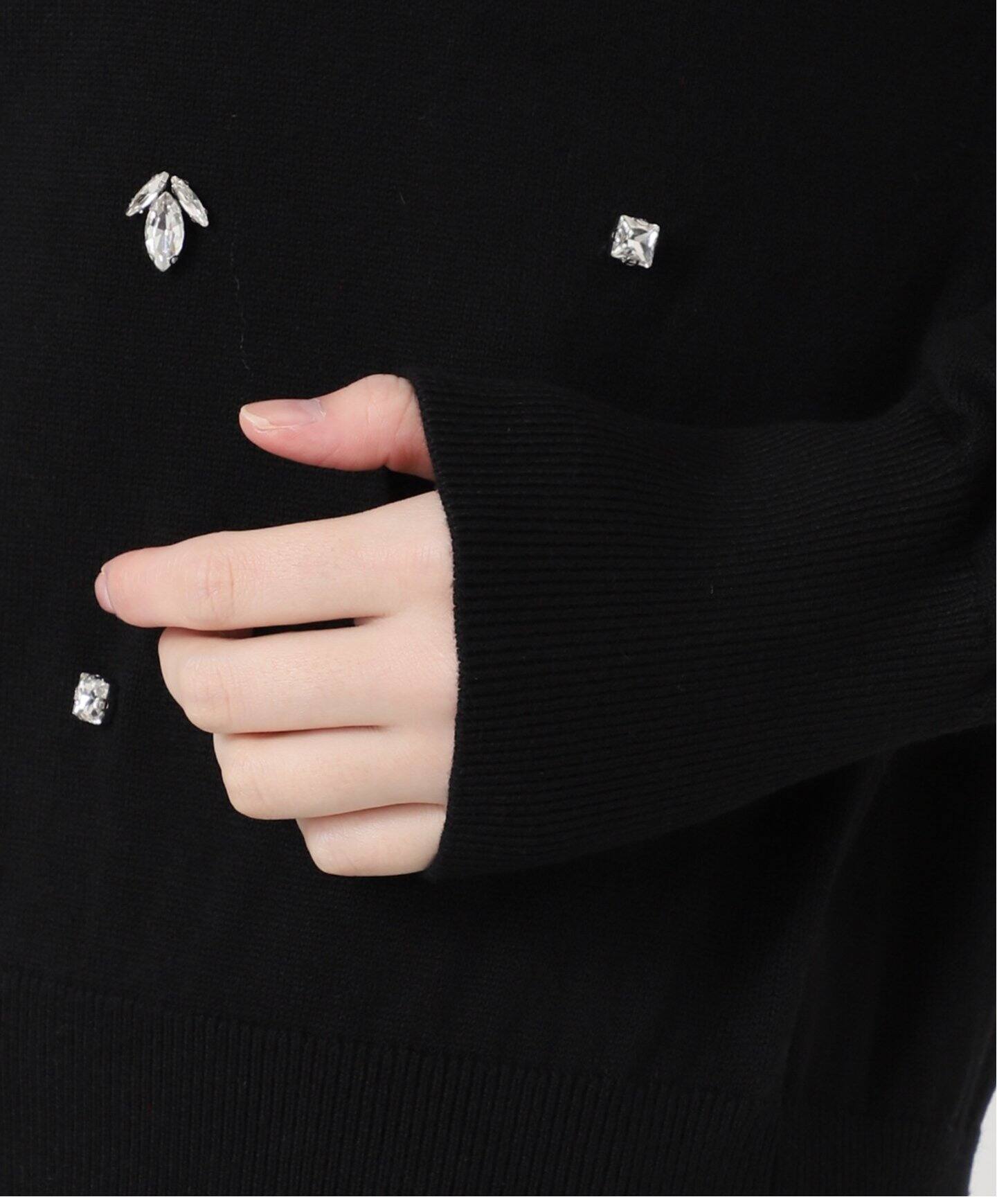 未使用VERMEIL par ienaコットンカシミヤビジュープルオーバー コットンカシミヤビジュープルオーバー（ニット／セーター）｜VERMEIL