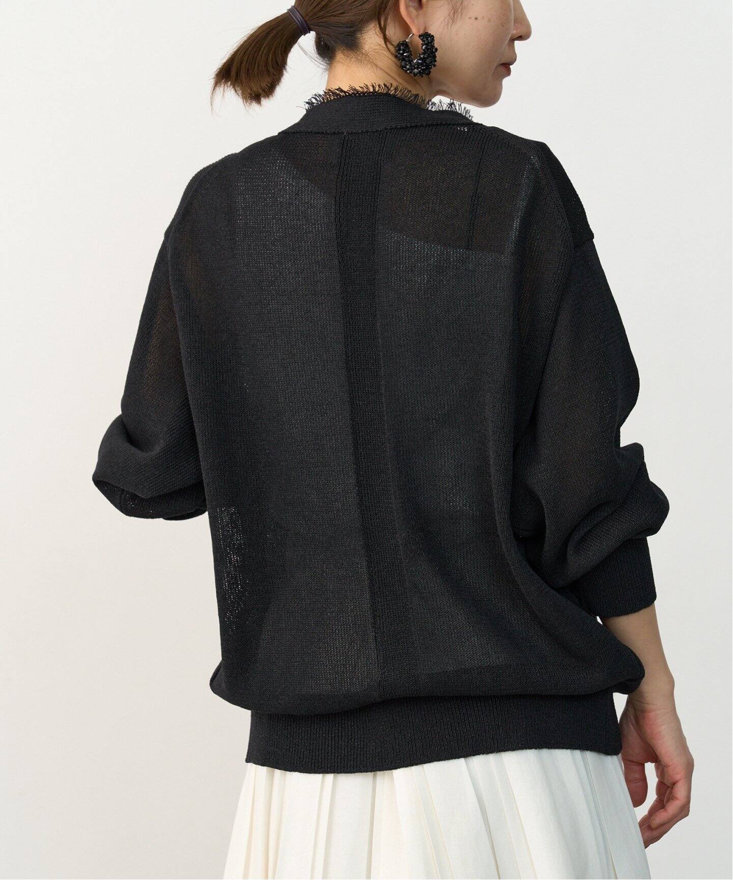 ペーパーテープヤーン カーデ（カーディガン）｜VERMEIL par iena  