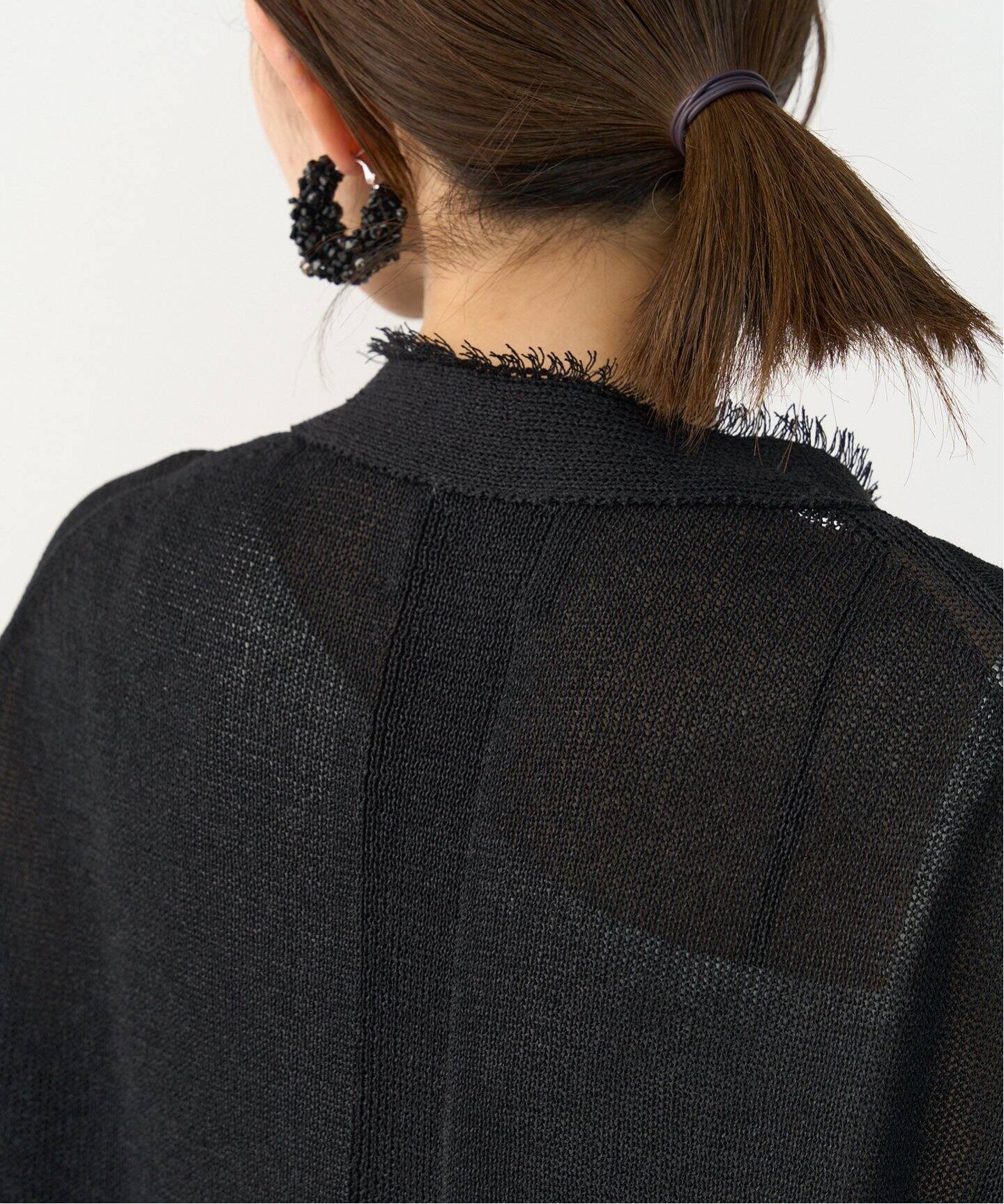 ペーパーテープヤーン カーデ（カーディガン）｜VERMEIL par iena  