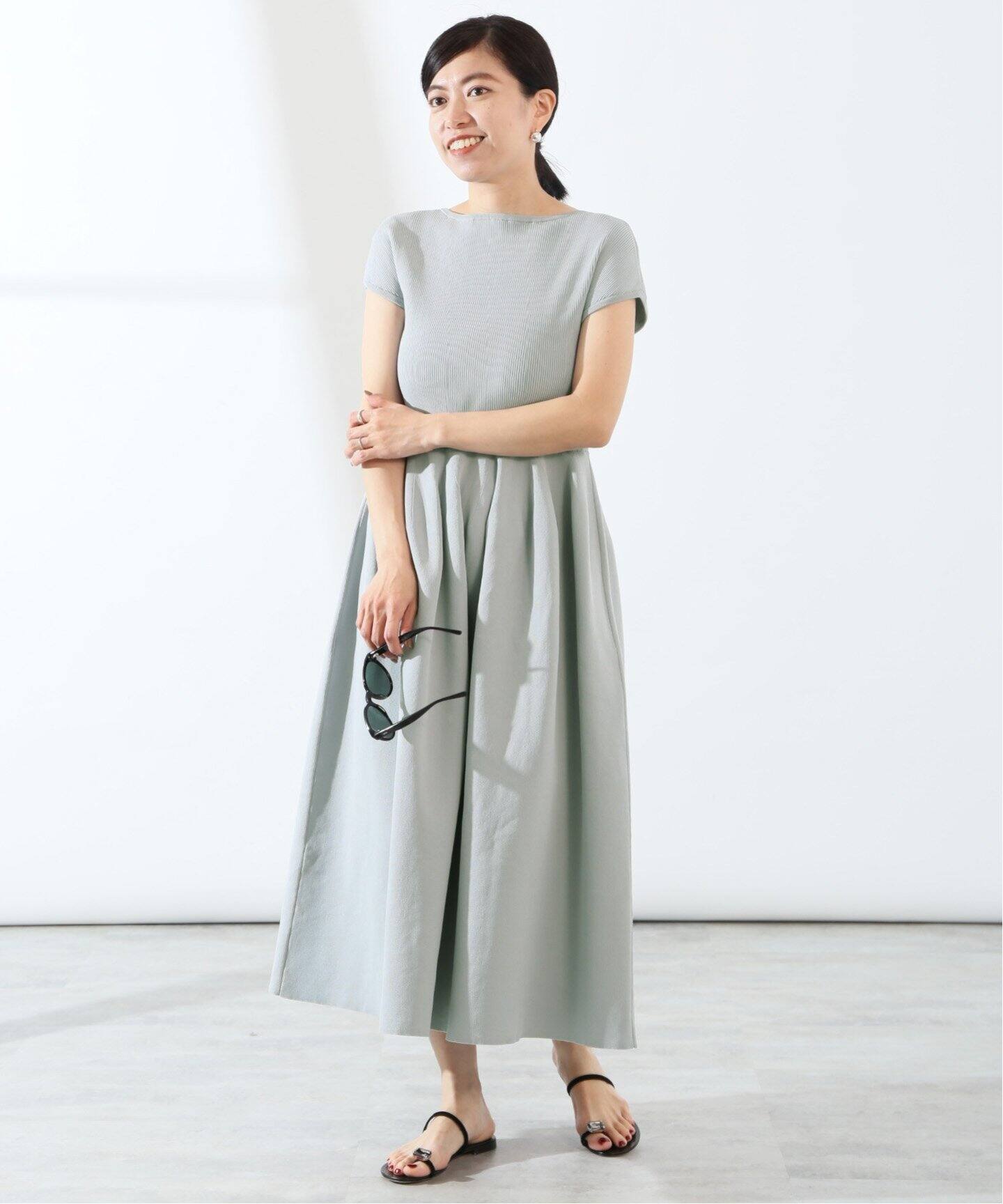 フォルムニット フレンチワンピース（ワンピース）｜VERMEIL par iena 