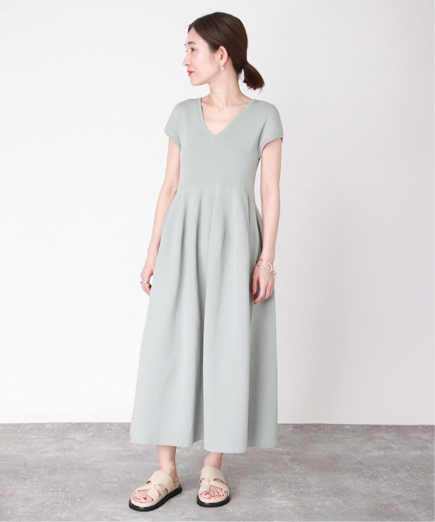 フォルムニット フレンチワンピース（ワンピース）｜VERMEIL par iena 