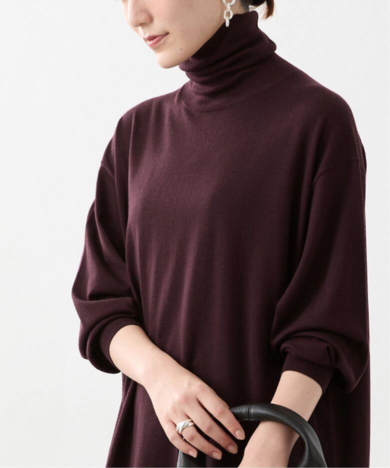 glowwool ニットタートルワンピース（ニットワンピース）｜VERMEIL par  