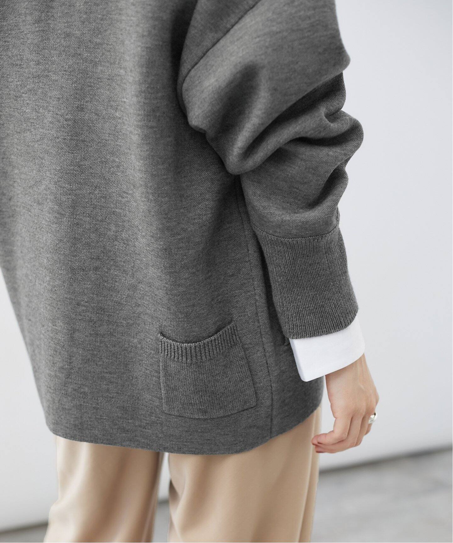 wool ダブルフェイスニットカーディガン（カーディガン）｜VERMEIL par  