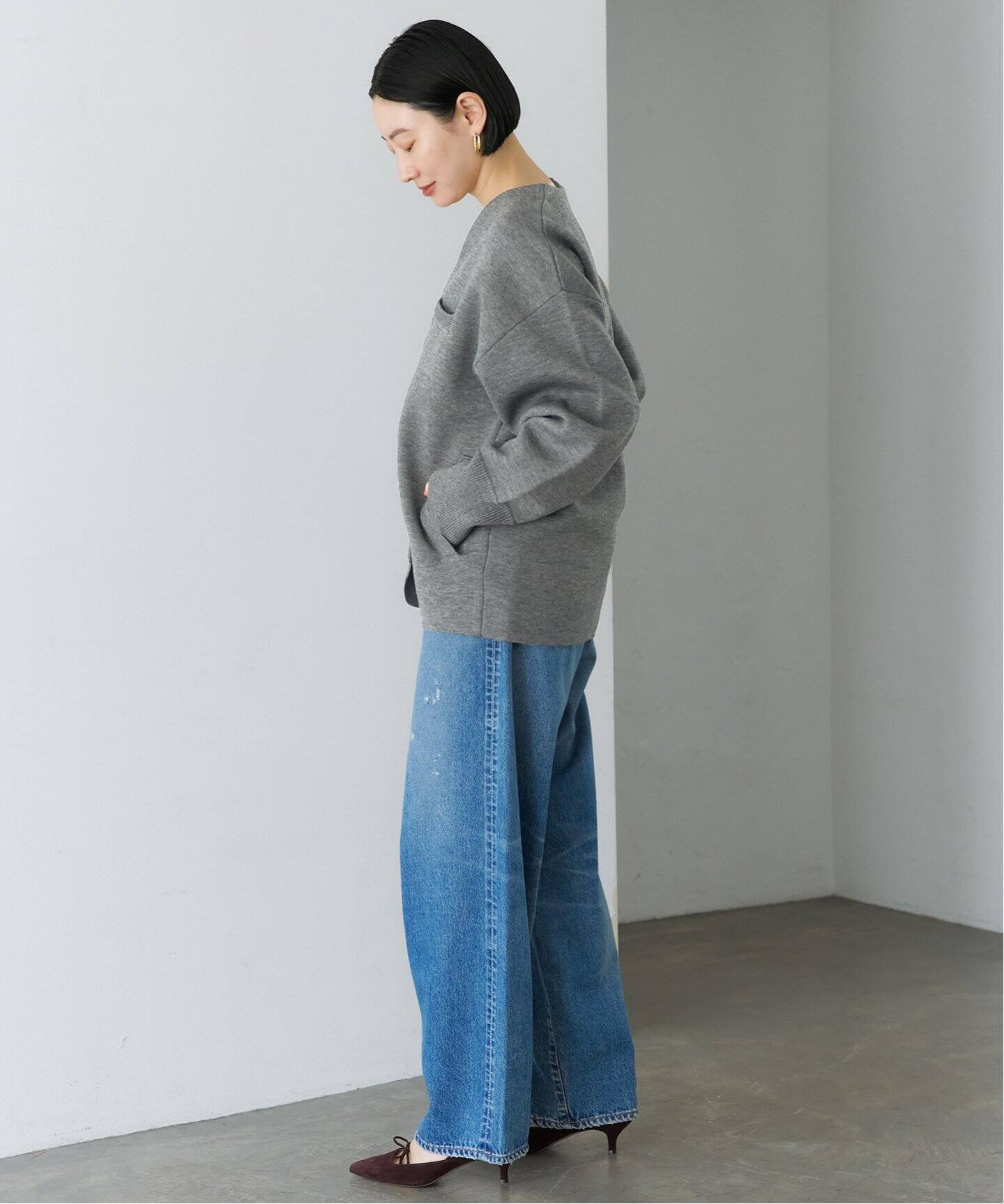 wool ダブルフェイスニットカーディガン（カーディガン）｜VERMEIL par 
