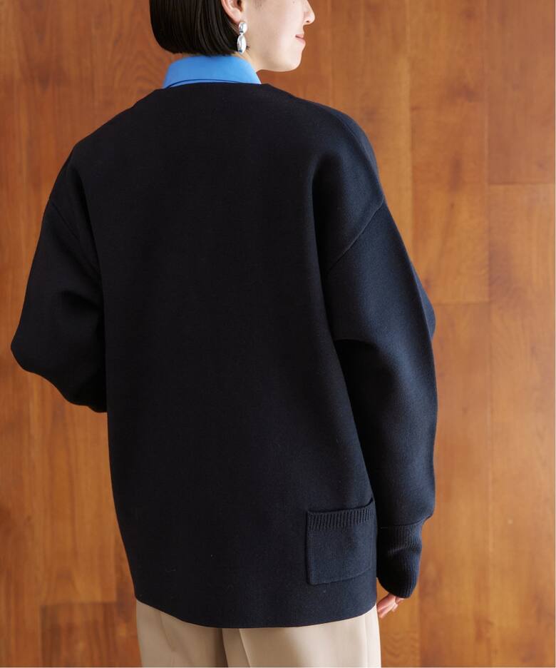 wool ダブルフェイスニットカーディガン（カーディガン）｜VERMEIL par 