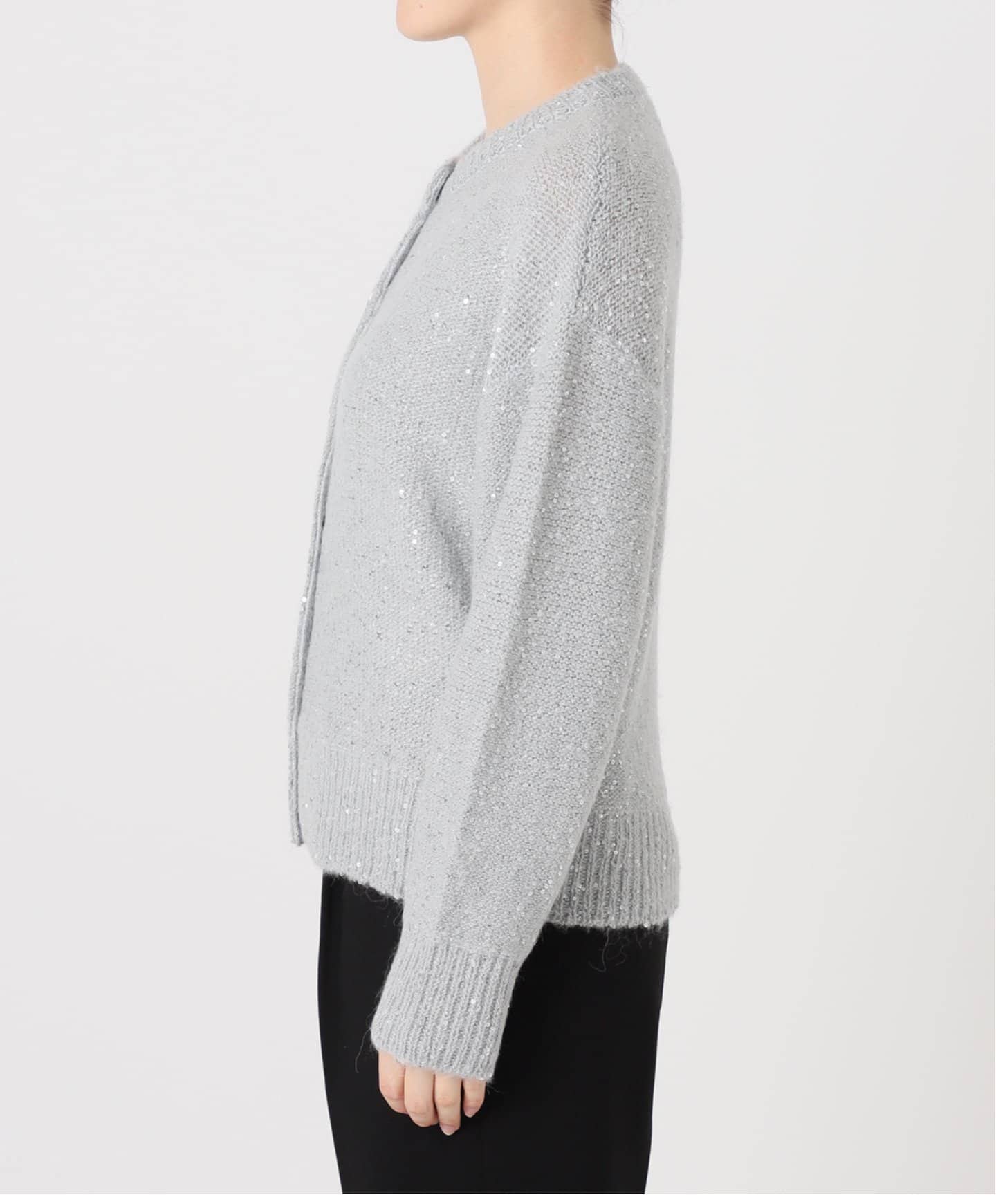 【美品】45rpm ウール × アルパカ ニット カーディガン ORIGINAL) アーガイルアルパカニットカーディガン (brown