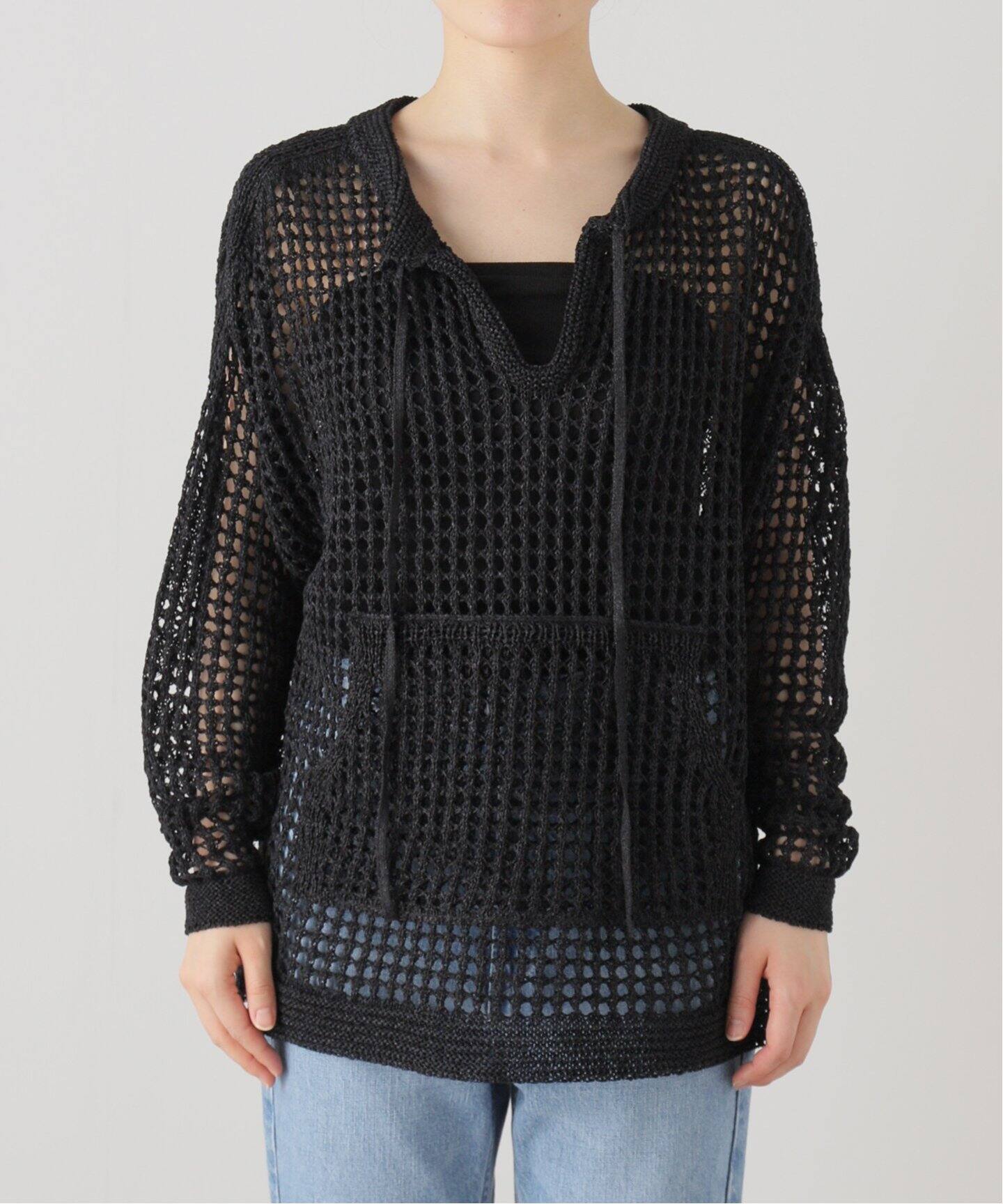 enrica(エンリカ)メッシュアミニット KNIT128（ニット／セーター 