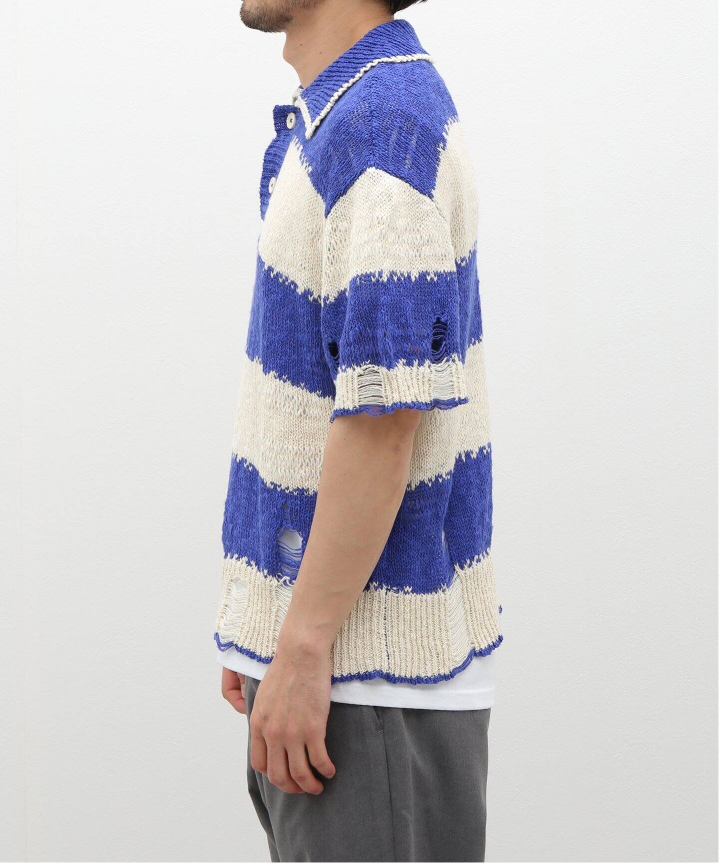 Plateau Studio / プラトースタジオ】SS KNIT ポロシャツ（ポロシャツ 