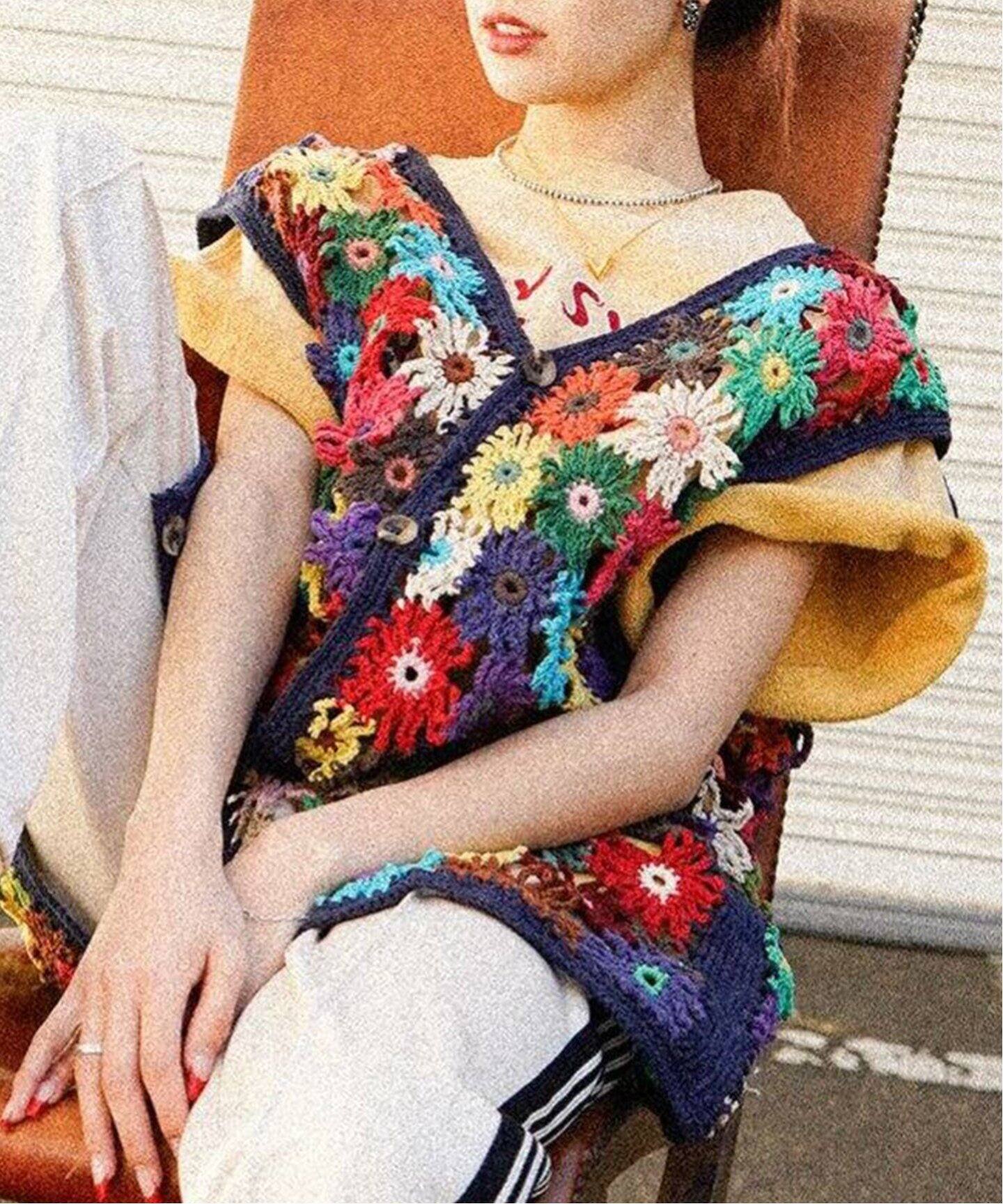 MacMahon Knitting Mills/マクマホンニッティングミルズ】Chain Flower 