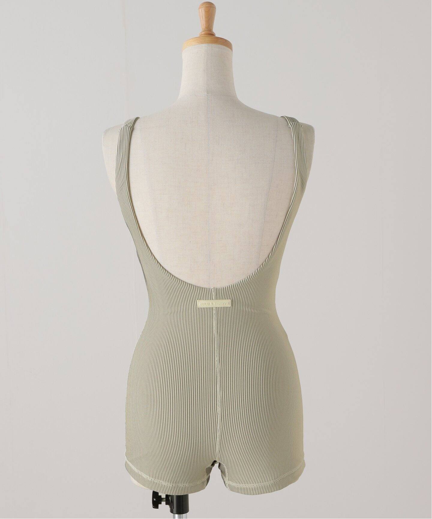 ZULU&ZEPHYR/ズールーアンドゼファー】COCONUT STRIPE RIB SWIMWEAR 