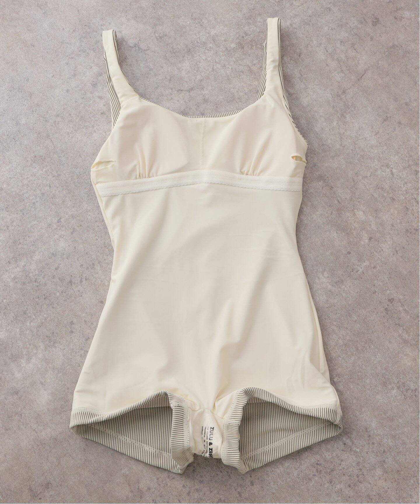 ZULU&ZEPHYR/ズールーアンドゼファー】COCONUT STRIPE RIB SWIMWEAR 