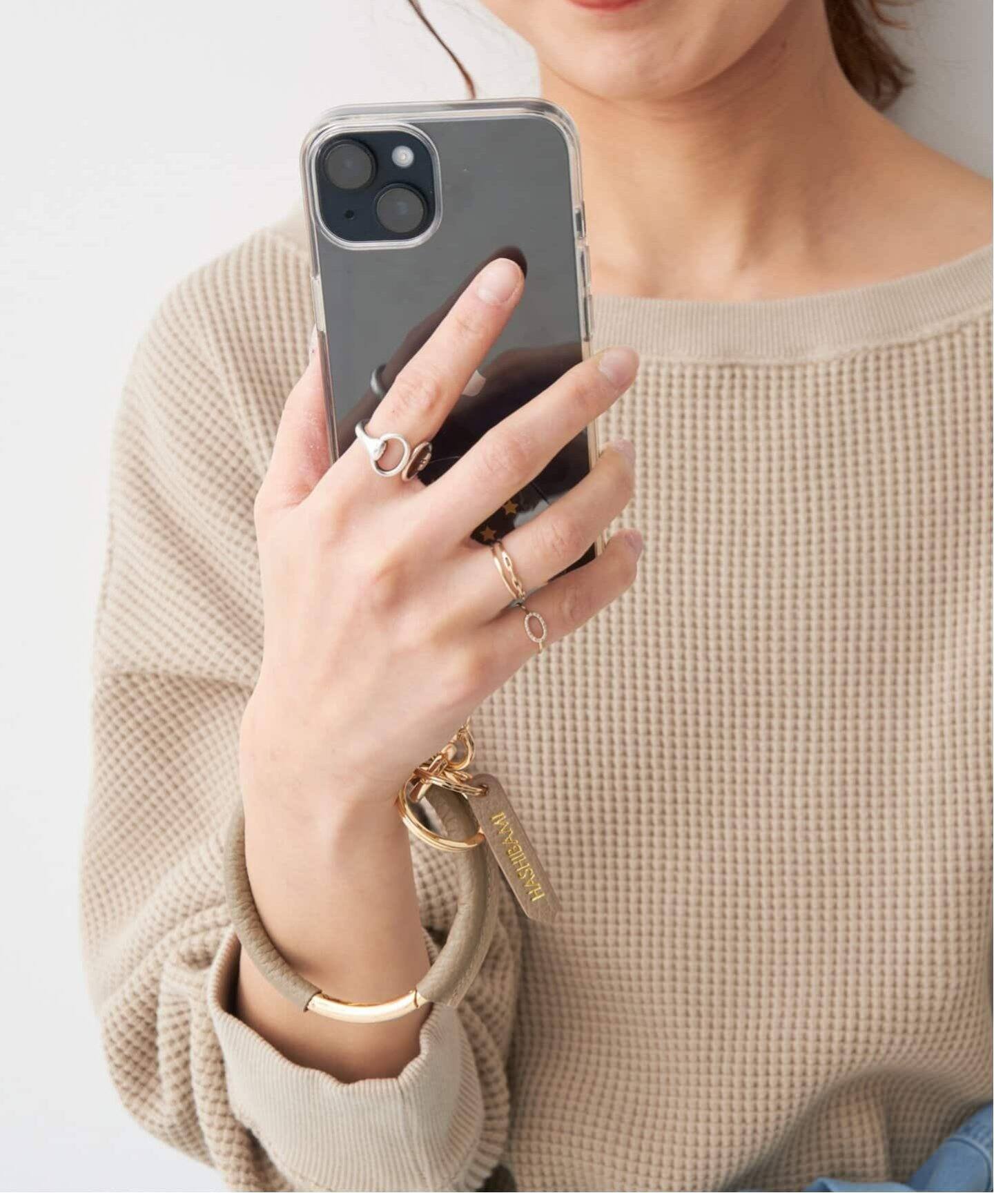 ≪追加≫HASHIBAMI / ハシバミ 別注 レザーサークルナスカンスマホ