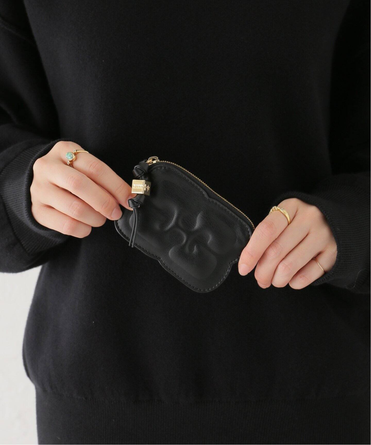 GANNI / ガニー】 Butterfly Compact Zipped Wallet（財布・コイン 