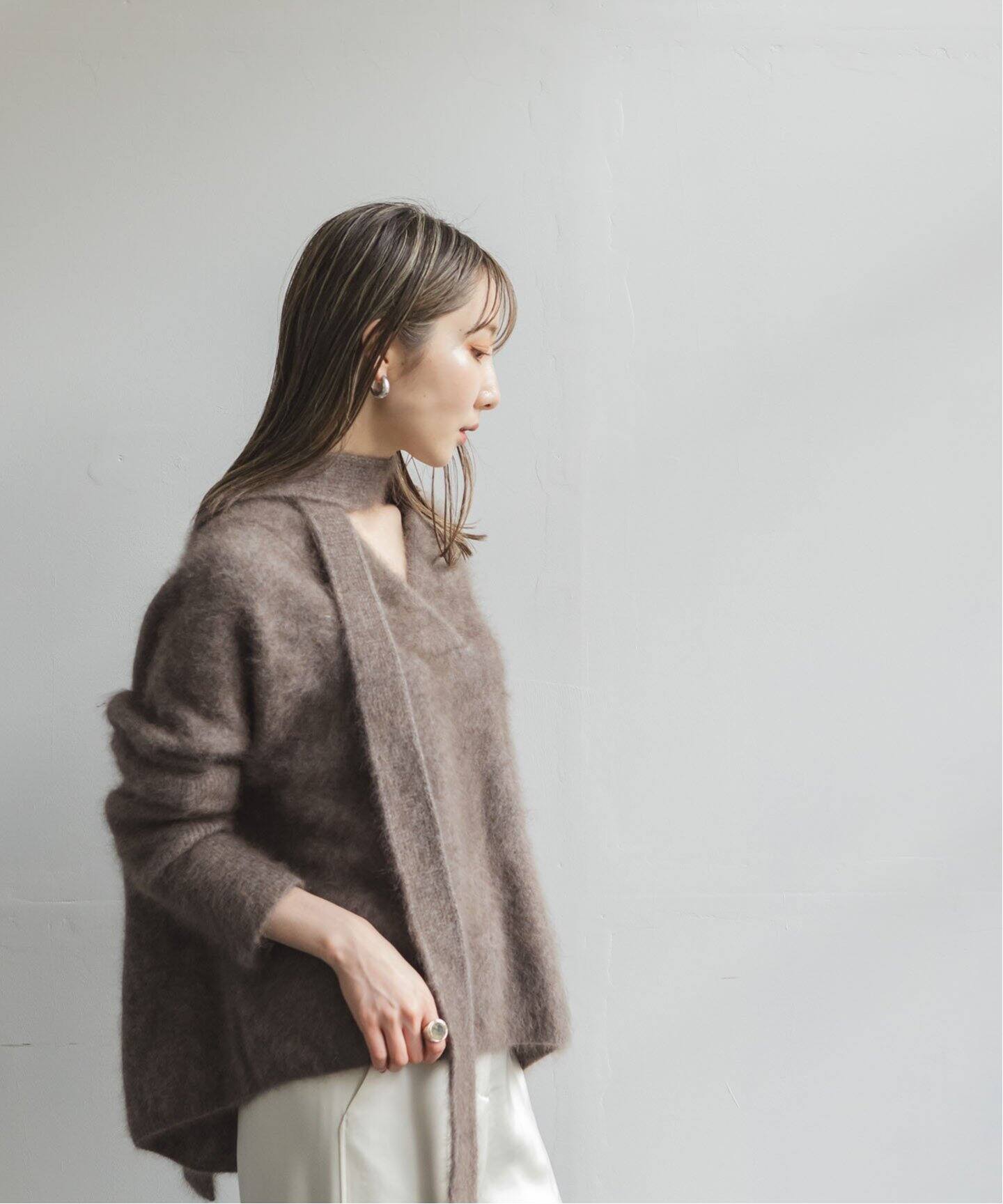 ファーニットナローリブストール（ストール）｜NOBLE（ノーブル）の  