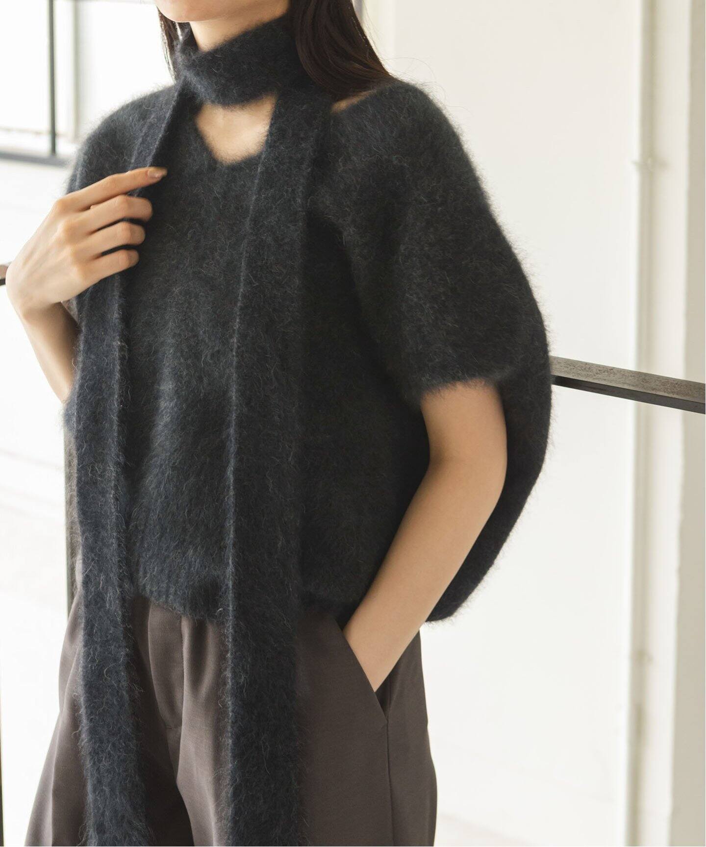 ファーニットナローリブストール（ストール）｜NOBLE（ノーブル）の  