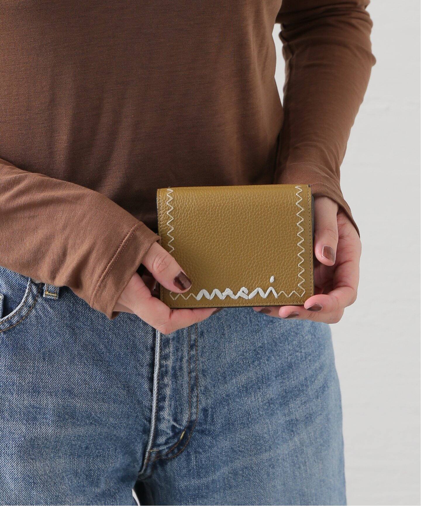 コインケース付【MARNI】ロゴ入り 三つ折り財布 MARNI/マルニ 三つ折りウォレット(財布・コインケース)|NOBLE