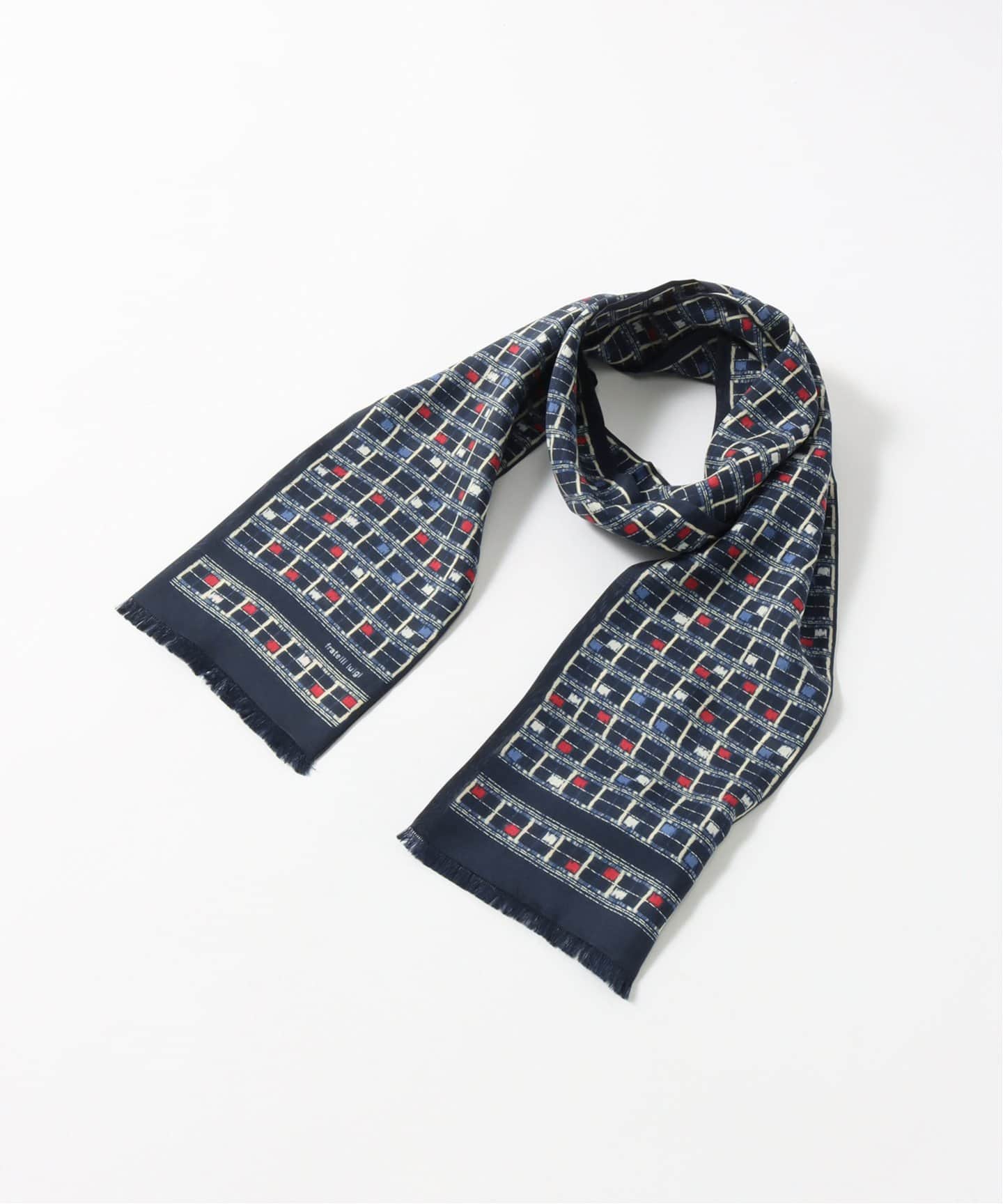 Fratelli Luigi / フラテッリ ルイージ】Like Night Lattice Scarf