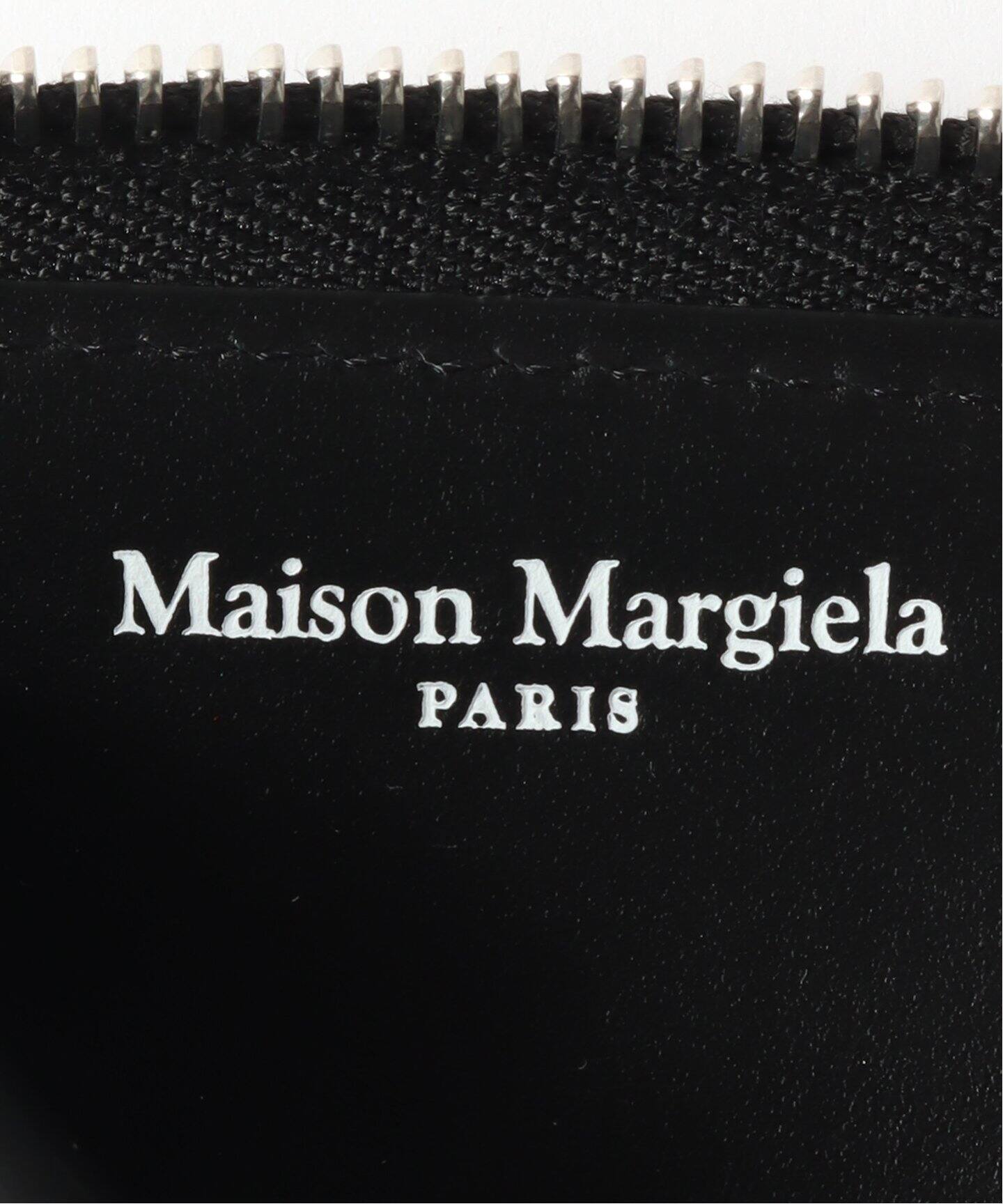 新品】MAISON MARGIELA 4ステッチロゴ ジップ付き二つ折り財布（MAISON  