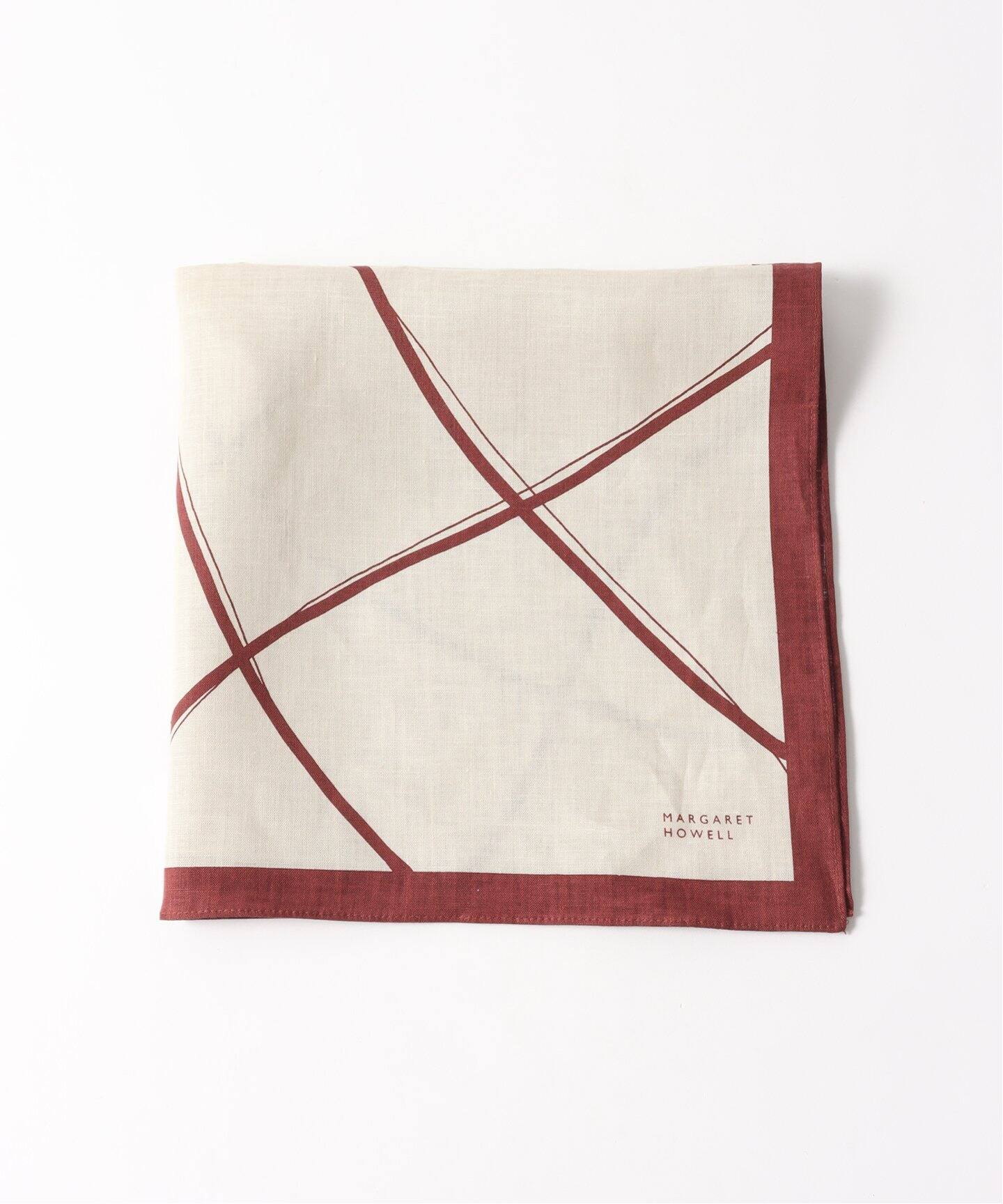 MARGARET HOWELL (マーガレットハウエル) LINEN FRAME HANKY 