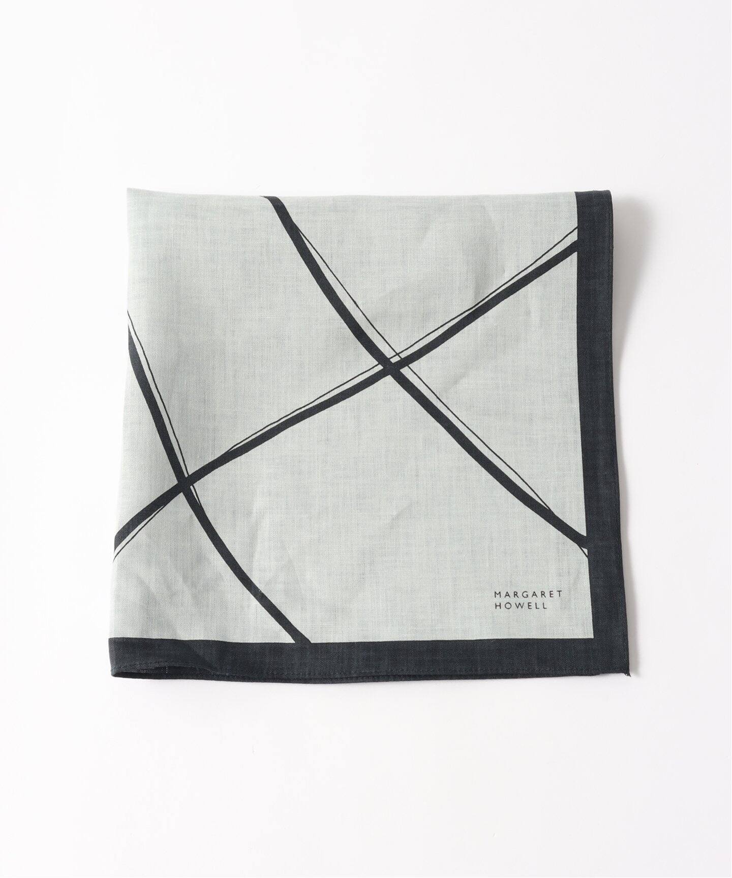 MARGARET HOWELL (マーガレットハウエル) LINEN FRAME HANKY 