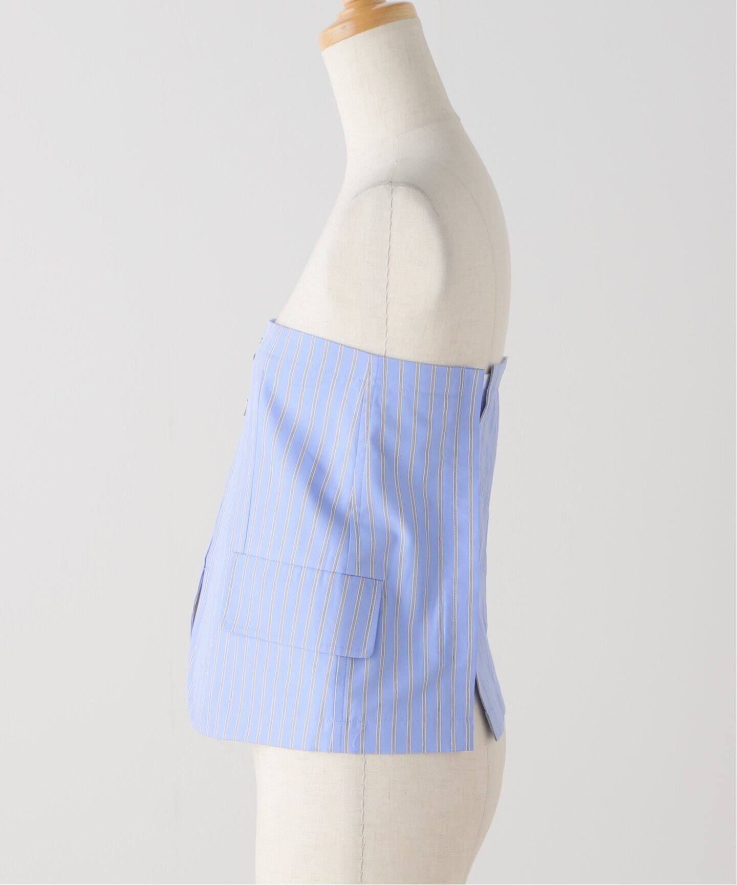 TOGA TOO/トーガトゥ】Stripe cotton corset：ビスチェ（その他