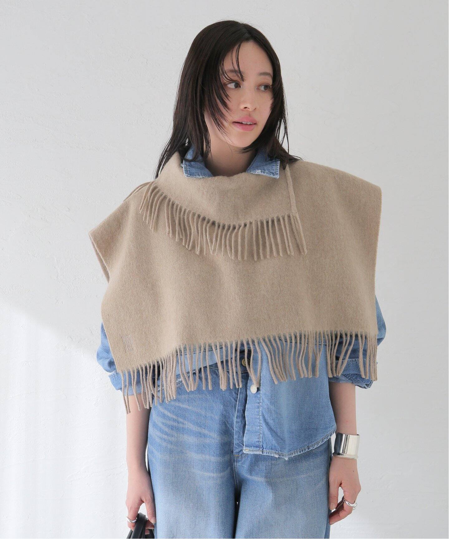 BY MALENE BIRGER/バイマレーネビルガー】ポンチョケープ（ポンチョ 