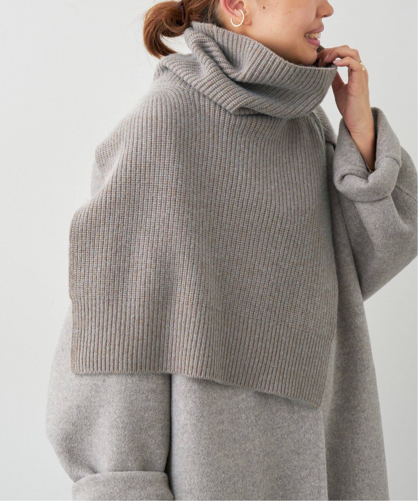 YVES SALOMON / イヴ サロモン】 FRONT KNITWEAR（ニット／セーター 