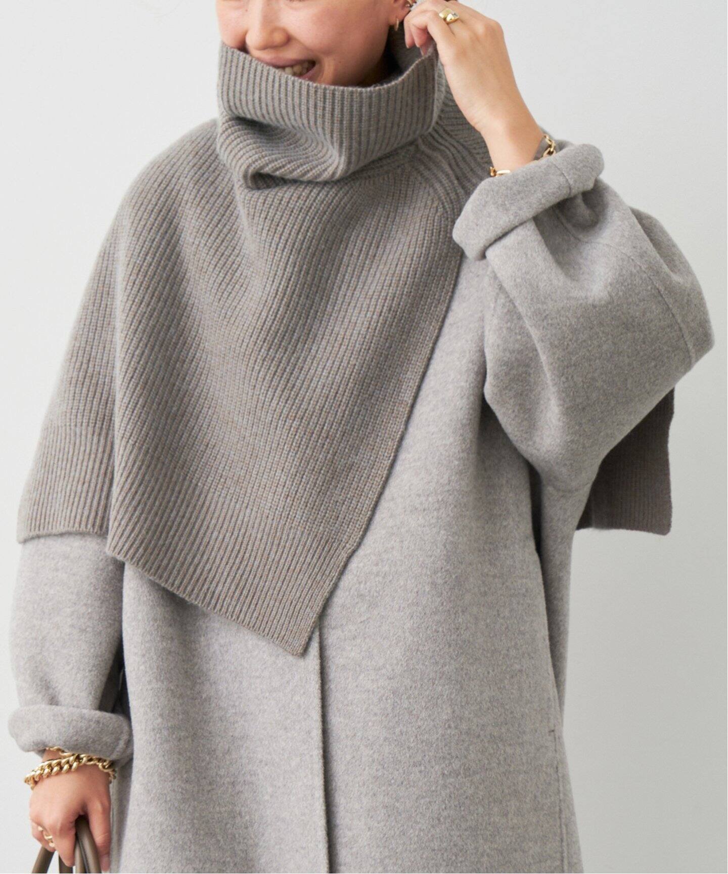 YVES SALOMON / イヴ サロモン】 FRONT KNITWEAR（ニット／セーター 