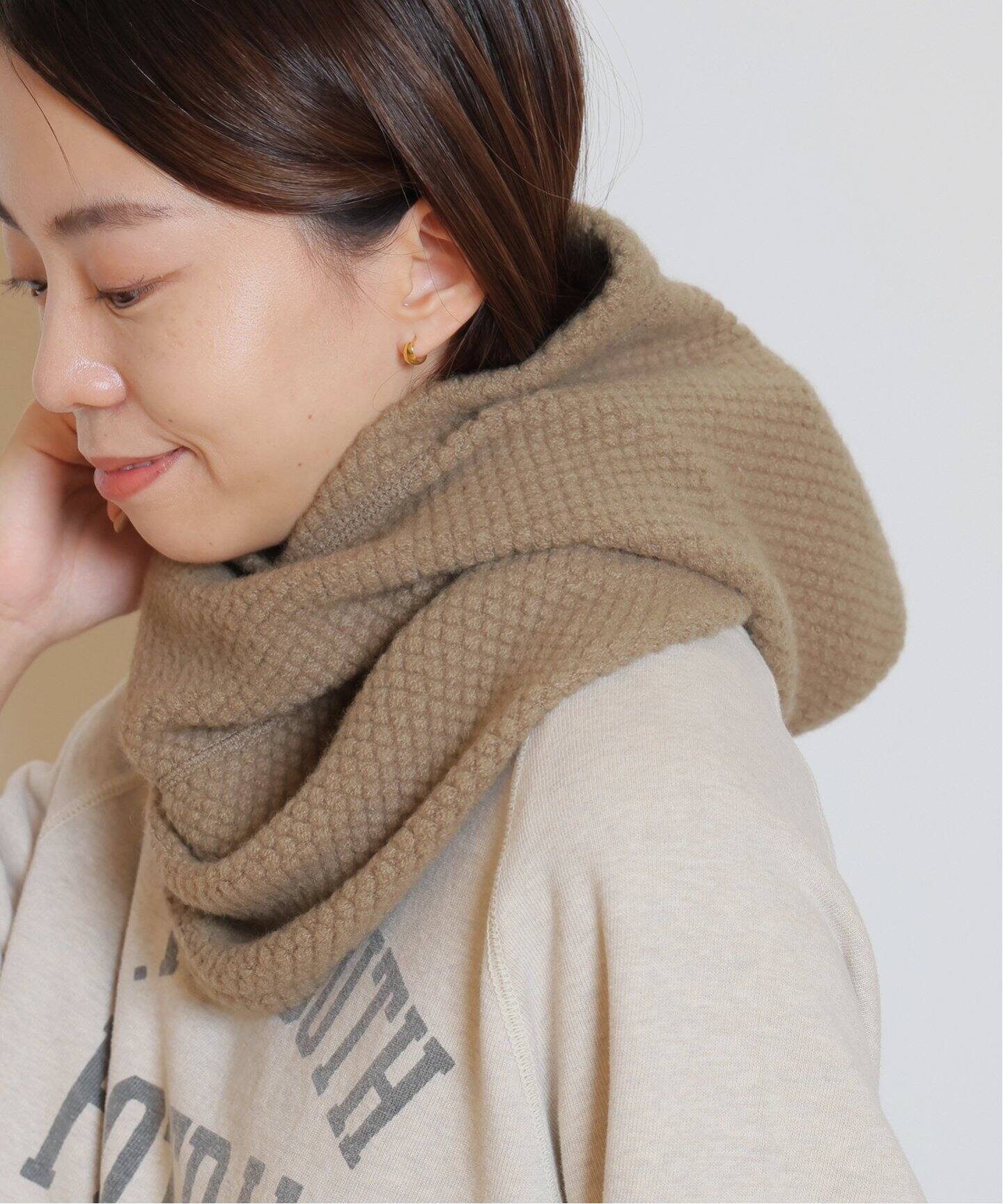 ents./エンツ】 CASHMERE WAFFLE バラクラバ（その他ファッション小物 